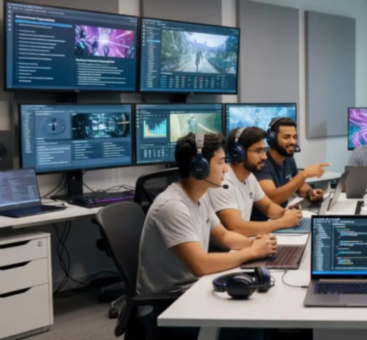 Zespół Gaming Resource Portal pracujący nad poradnikami gamingowymi