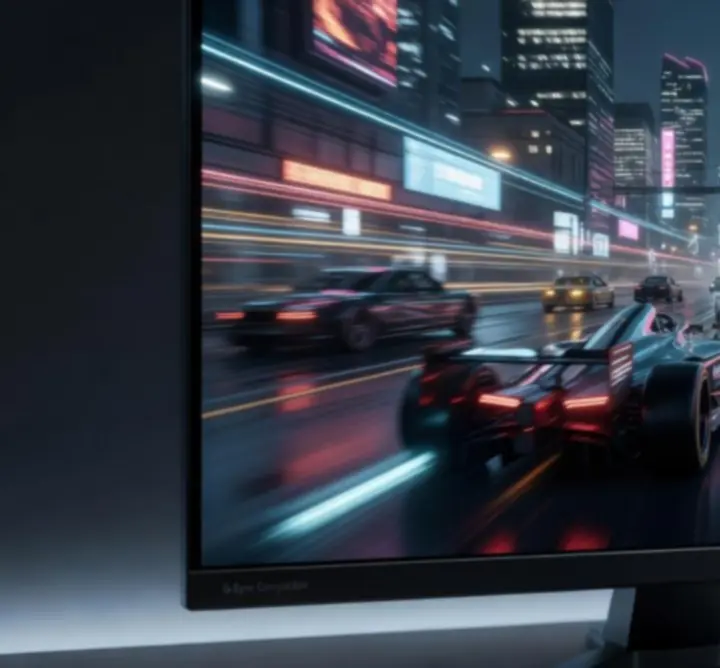 Schemat działania technologii V-Sync, G-Sync i FreeSync na monitorze
